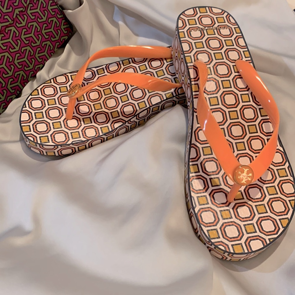 Tory Burch Wedge Flip Flop Sz. 9